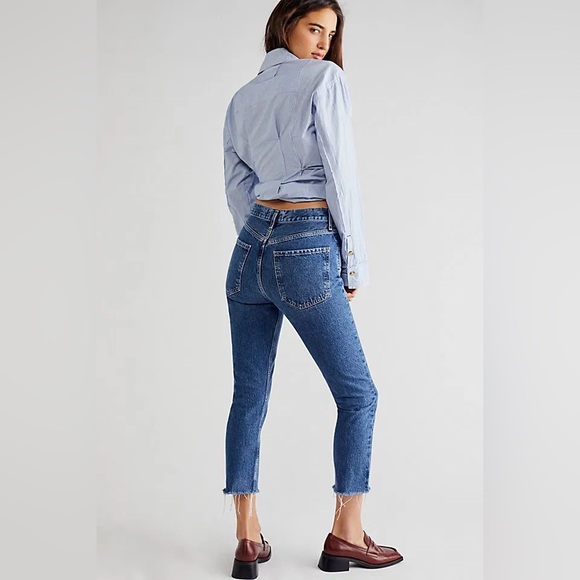 AGOLDE Riley Straight in Lowdown Sz 26 - Picture 2 of 16